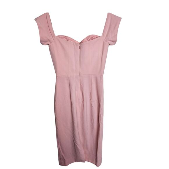 Dress The Population Dress Pink Midi Sheath Dress Sweetheart Neck Women XS - Picture 7 of 8